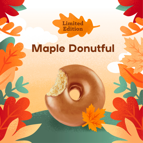 Maple Mini Donuts Available 10/15 LIMITED EDITION