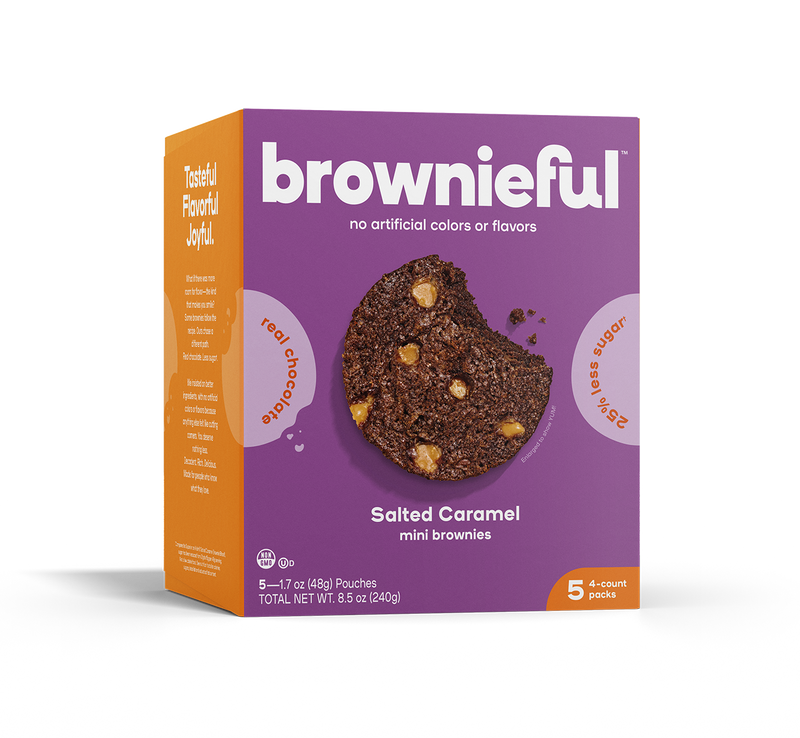 Salted Caramel Mini Brownies