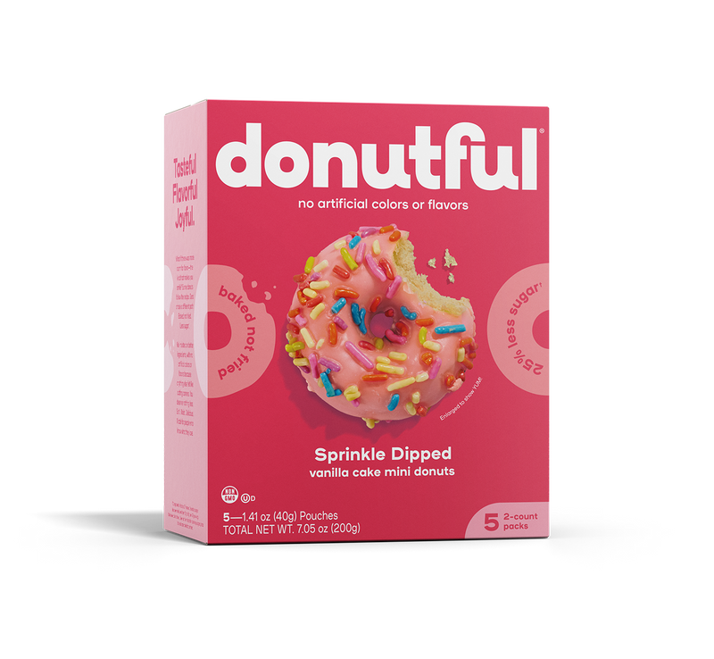 Pink Sprinkle Dipped Mini Donuts